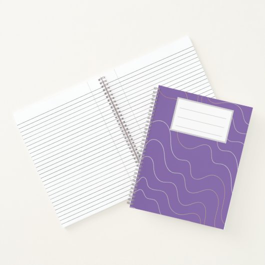 Lila Notebook Notizblock (Innenseite)