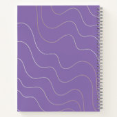 Lila Notebook Notizblock (Rückseite)