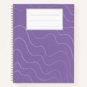 Lila Notebook Notizblock (Vorderseite)