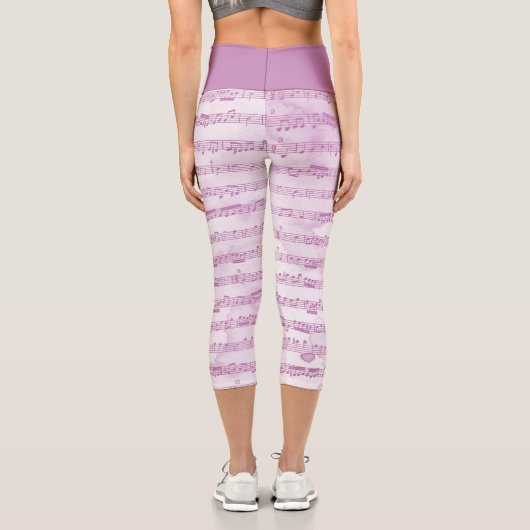 Lila Noten Capri Leggings (Rückseite)