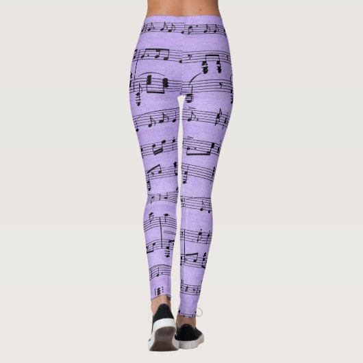 Lila Noten Leggings (Rückseite)