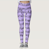 Lila Noten Leggings (Vorderseite)