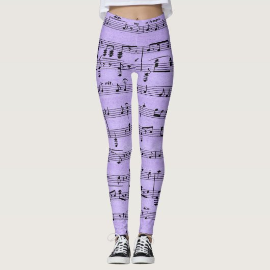 Lila Noten Leggings (Vorderseite)
