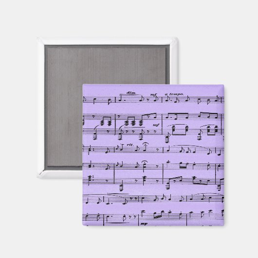 Lila Noten Magnet (Vorderseite/Rückseite)