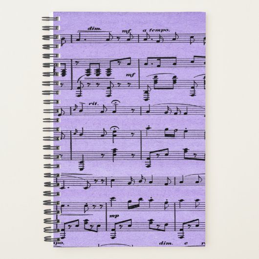 Lila Noten Planer (Vorderseite)