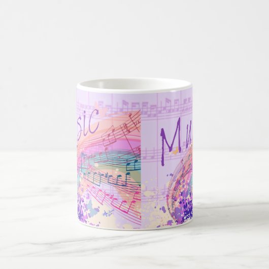 Lila Notenkolorsplash-Tasse Kaffeetasse (Mittel)