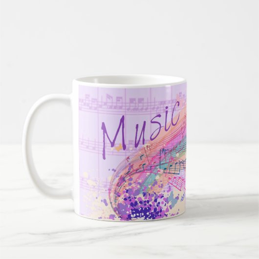 Lila Notenkolorsplash-Tasse Kaffeetasse (Links)