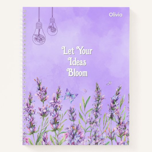 Lila Notizblock (Vorderseite)