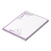 Lila Notizblock (Rotiert)