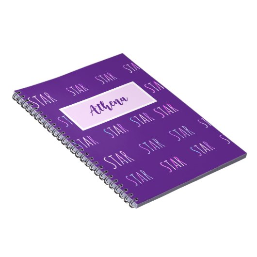 lila Notizbuch Notizblock (Rechte Seite)