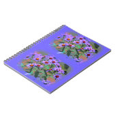 lila Notizbuch Notizblock (Linke Seite)