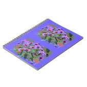 lila Notizbuch Notizblock (Linke Seite)