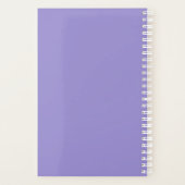 Lila Notizbuch Planer (Rückseite)