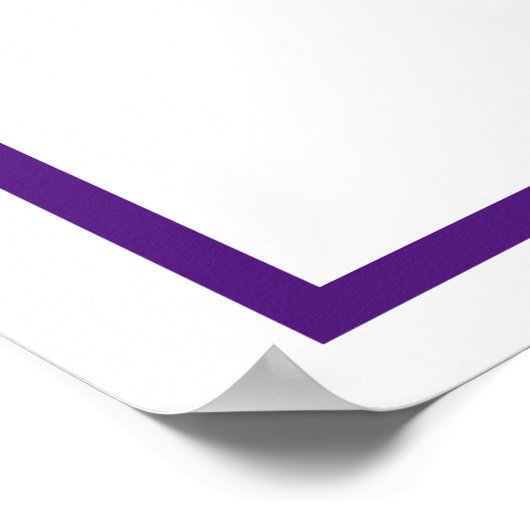 Lila Nummer vier Poster (Ecke)