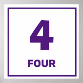 Lila Nummer vier Poster (Vorne)