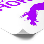 Lila nur ein Mädchen, das Pferde Liebe Poster (Ecke)