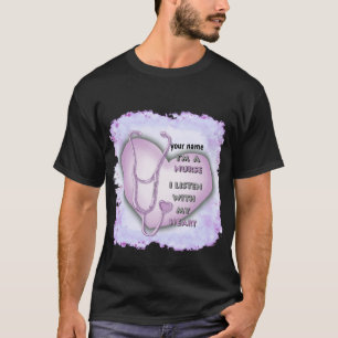 Lila Nurse Heart T - Shirt