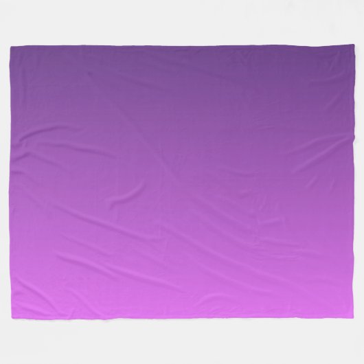 Lila Ober-Farbverlauf Fleecedecke (Vorderseite (Horizontal))