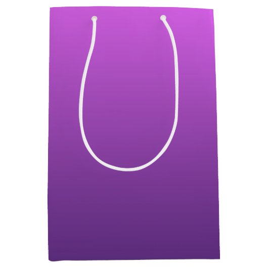 Lila Ober-Farbverlauf Mittlere Geschenktüte (Vorderseite)
