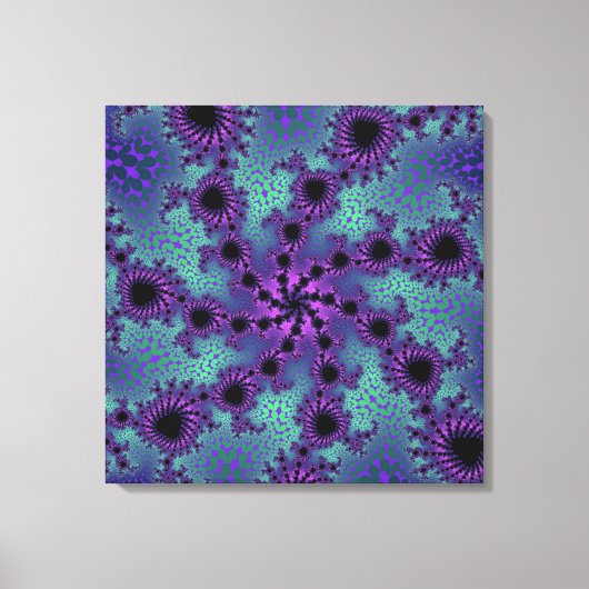 Lila Obliteration Leinwanddruck (Vorderseite)