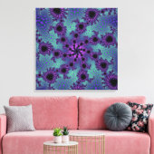 Lila Obliteration Leinwanddruck (Insitu (Wohnzimmer))