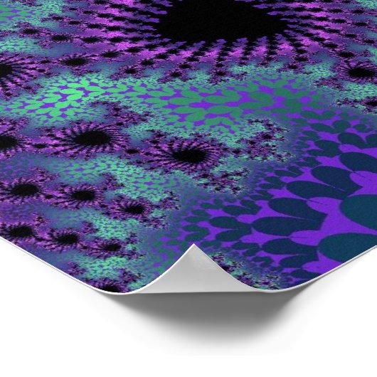 Lila Obliteration Poster (Ecke)