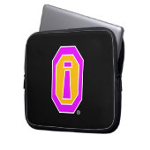 Lila Obsidian - Laptop-Sieb Laptopschutzhülle (Vorderseite Links)