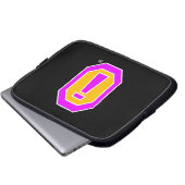 Lila Obsidian - Laptop-Sieb Laptopschutzhülle (Vorne Knopf)