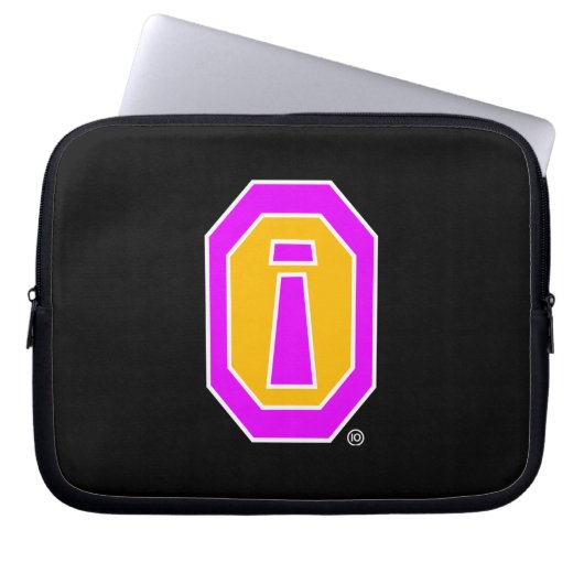 Lila Obsidian - Laptop-Sieb Laptopschutzhülle (Vorderseite)