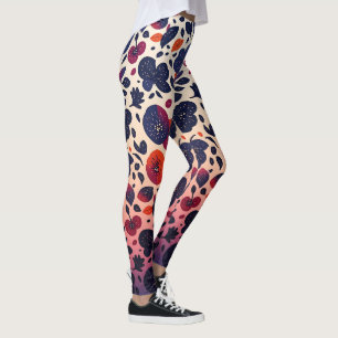lila Obst Leggings