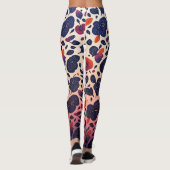 lila Obst Leggings (Rückseite)
