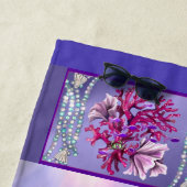 Lila Ocean Meerjungfrau Strandtuch (Beispiel)