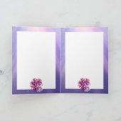 Lila Ocean Mermaid-Blindkarte Karte (Innenseite)