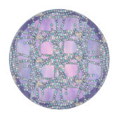 Lila Ocean Mermaid Cutting Board Schneidebrett (Vorderseite)