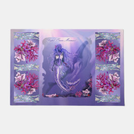 Lila Ocean Mermaid Doormat Fußmatte