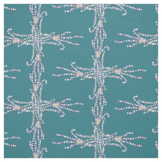 Lila Ocean Mermaid Fabric Stoff (Muster)