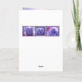 Lila Ocean Mermaid Geburtstagkarte Karte (Rückseite)