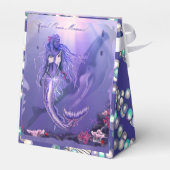 Lila Ocean Mermaid Gevor Box Geschenkschachtel (Rückseite)