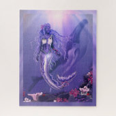 Lila Ocean Mermaid Jigsaw Puzzle (Vertikal)