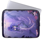 Lila Ocean Mermaid Maus Pad Laptopschutzhülle (Vorderseite)