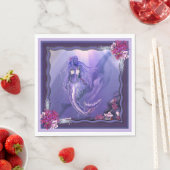 Lila Ocean Mermaid Napkins Serviette (Beispiel)