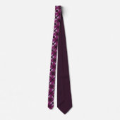 Lila Ocean Mermaid Neck Tie Krawatte (Rückseite)