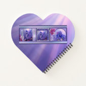 Lila Ocean Mermaid Notebook Notizblock (Rückseite)