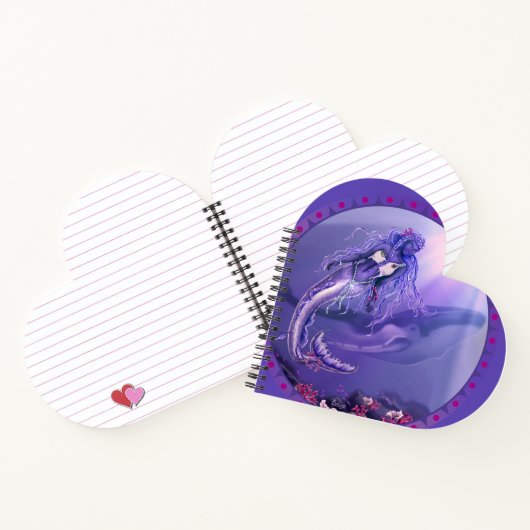 Lila Ocean Mermaid Notebook Notizblock (Innenseite)