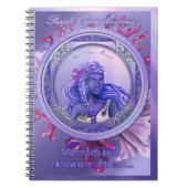 Lila Ocean Mermaid Notebook Notizblock (Vorderseite)