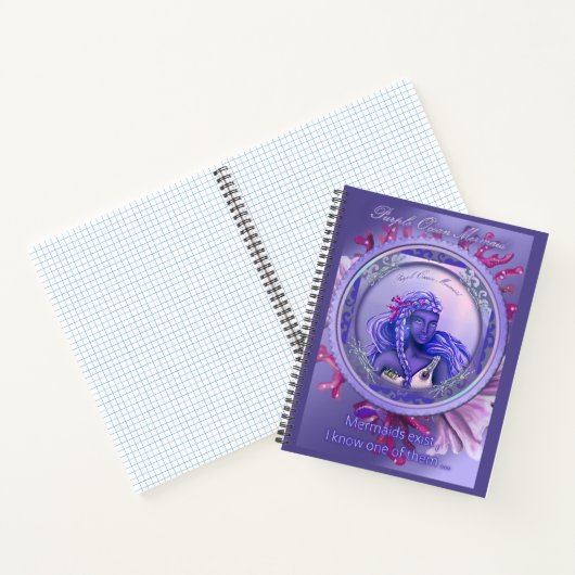 Lila Ocean Mermaid Notebook Notizblock (Innenseite)