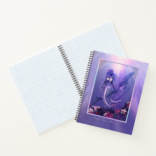 Lila Ocean Mermaid Notebook Notizblock (Innenseite)