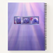 Lila Ocean Mermaid Notebook Notizblock (Rückseite)