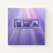 Lila Ocean Mermaid Notebook Notizblock (Rückseite)