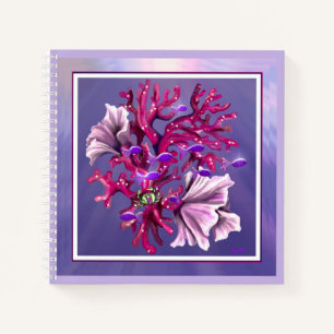 Lila Ocean Mermaid Notebook Notizblock